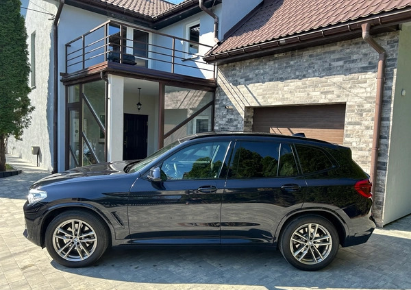 BMW X3 cena 155000 przebieg: 53000, rok produkcji 2021 z Siemiatycze małe 407